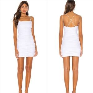 Superdown Lisa Ruched Mini Dress